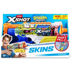 Xshot Water Spongebob Hyperload Pistolet &Agrave; Eau - Neuf