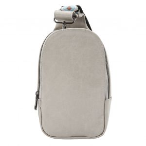 Sac Bandouliere En Cuir Synthetique A Bandouliere Unique Pour Randonnee, Shopping, Sport, Gris Clair - Neuf