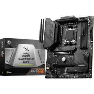 Mag B650 Tomahawk Wifi Carte M&egrave;re,Atx-Pour Processeurs Amd Ryzen 7000,Am5-Vrm Duet Rail 14 Phases,Sps 80 A-Ddr5 Memory Boost 6400 Plus Mhz/Oc,2Xslots Pcie 4.0 X16,3Xslots M.2 Gen4 - Neuf