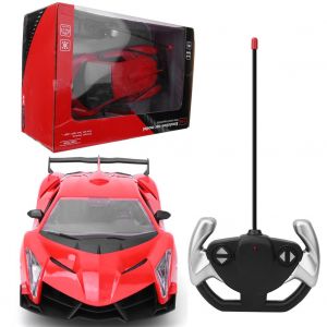 Voiture Telecommandee Pour Enfants, 5 Canaux, Echelle 1/16, Modele Reduit De Voiture, Jouet Pour Garcons, Cadeau D'anniversaire, 28 Cm, Rouge, Porte A Un Bouton - Neuf