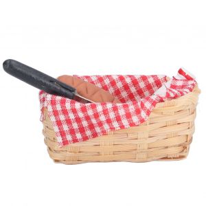 Panier A Pain Au Lait Hautement Simule A L'echelle 1:12, Modele Miniature Pour Maison De Poupee, Decoration Alimentaire - Neuf