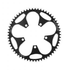 Plateau Rond Etroit Et Large A 5 Vis 130bcd/110bcd, Montage Direct Pour Pedalier Vtt, Rouge - Neuf