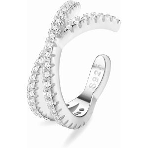 Kal-Boucles D'oreilles Manchette En Argent Sterling 925 Cz Boucles D'oreilles Manchette En Cartilage Helix Non Perçantes Boucles D'oreilles Manchettes Conques Pour Femmes - Neuf