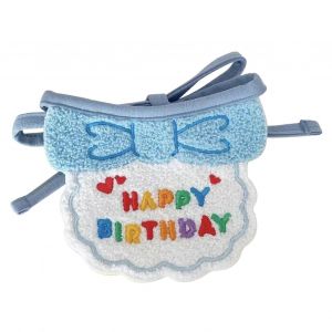Chat Chien Bavoirs Et Chapeaux Mignon Habiller Chapeaux Bavoir Drôle Photographie Accessoires Cadeau Pour Fête D'anniversaire Bleu Bavoir Et Chapeau A-B - Neuf