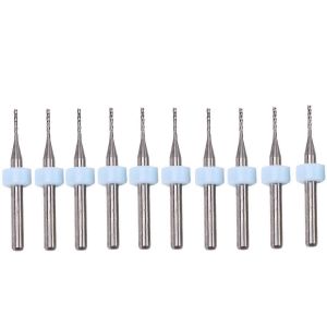 10Pcs Pcb Fraise 1Mm Queue de Poisson Fraise Fraise Fraiseuse de Maïs Carbure de tungstène Mini Fin - Neuf