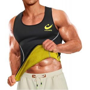 Gilet De Sudation Homme Corset Minceur Pour Perte De Poids Sport Sauna Débardeur Vêtements De Sudation Zippé Serre Taille Gaine.[K99] - Neuf