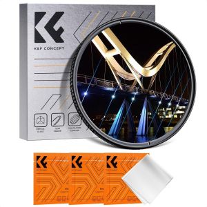 55mm Filtre Blue Streak Effet Sp&eacute;cial et 3 Chiffon de Nettoyage pour Objectif Appareil Photo - Neuf