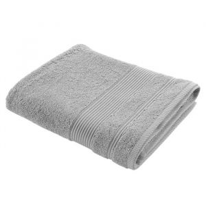Serviette Ou Drap De Bain En Coton 90 X 150 Cm Tendresse Gris Perle - Neuf
