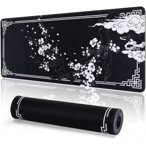 DDA-Tapis de Souris de Jeu Japonais XXL 800 x 300 mm Grand Tapis de Bureau Bords Cousus Imperméable Antidérapant pour PC, MacBook, Ordinateur Portable Améliore la précision et la Vitesse. (B20) - Neuf