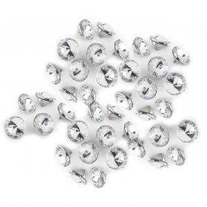 Boutons En Cristal De Strass 20mm 50pcs Pour La Couture,L'artisanat De Bricolage,La Décoration De Canapé - Neuf