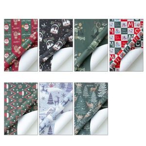 Nouveau cadeau de No&euml;l de papier d'emballage DIY livre papier d'emballage spot de bo&icirc;te-cadeau de papier d'emballage de gros - Neuf