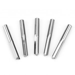 Lot de 5 fraises a double cannelure droite CNC pour PCB, 6 x 22 mm - Neuf