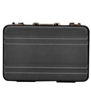 Valise miniature en metal pour maison de poupee 1:6 (noire) - Neuf