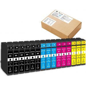 Lot de 15 Cartouches d'encre 29XL Compatible pour Epson 29XL Multipack pour Expression Home XP-342 XP-352 XP-235 XP-245 XP-255 XP-332 XP-335 XP-345 XP-432 XP-435 XP-445 XP-442 - Neuf