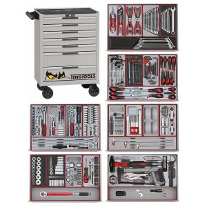 Servante d'atelier compl&egrave;te sp&eacute;ciale Moto Teng Tools TCHD445NS - Neuf