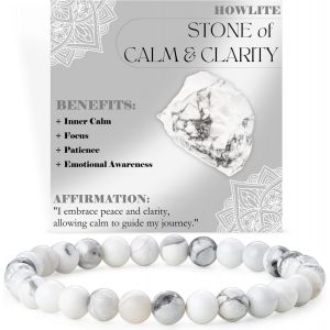 Eryi-Bracelet De Perles Pour Femmes 6mm En Semi-Précieux Naturel Élastique Élastique Cristal Bijoux Cadeaux De Yoga - Neuf