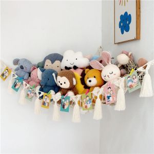 Filet De Rangement Pour Jouets, Sac De Rangement Suspendu Pour Jouets, Filet De Rangement Pour Chambre D'enfant, Ours En Peluche (104 X 104 X 140 Cm) - Neuf