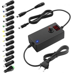 ERYI-Bloc D'Alimentation Universel 3,5V12V 36W 2.5A Adaptateur Ac/Dc, Avec 14 Adaptateurs Pour Appareils Électroniques De 3,5 V À 12V, Cadre Photo, Appareil Photo Bébé Et Bande Led - Neuf