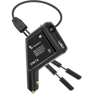 Ongi-Chargeur De Voiture Pour Dji Mavic 2 Zoom/Pro,Adaptateur De Chargeur De Voiture 3 En 1 Pour Deux Batteries Dji Mavic 2 Zoom/Pro+1 Télécommande (Noir)-Ongi - Neuf
