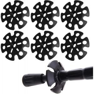 Letnerny-Panier De Bâtons De Randonnée,Embouts De Bâtons De Randonnée En Caoutchouc,Remplacement De La Traînée De Neige,Protecteur De Pointe De Bâton De Marche,Paniers De Boue De Ski De Neige,6 Pcs - Neuf