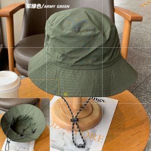 Protable Imperméable À L'eau Cyclisme Randonnée Camping Crème Solaire Pêcheur Seau Chapeau De Soleil Hommes Femmes Été Grand Bord Anti-Uv Panama Casquettes - Type Army Green - Neuf