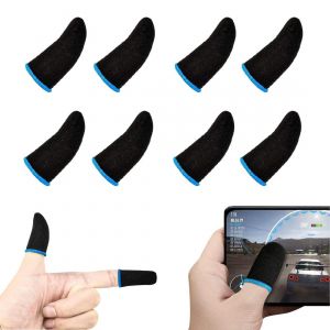 Lot De 8 Mobile Game Finger Sleeves,Gants De Jeu Haute Sensibilit&eacute; Pour Le Pouce Et Les Doigts,Manches De Doigt De Jeu Mobile,Anti-Transpiration Respirant, Pour Tous Les Jeux Et Appareils Mo[Z432] - Neuf