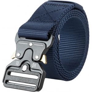 Cauc-Ceinture Tactique, 3.8 Cm Ceinture De Travail Militaire Homme Ceintures Tactique Militaire En Nylon R&eacute;glable Hommes Et Les Femmes, Pour Pompiers, Travail Et Outdoor - Neuf