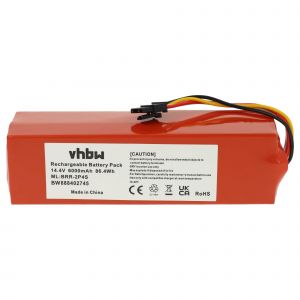 vhbw Batterie compatible avec Xiaomi Roborock Sweep One S51, S50, S55 aspirateur (6000mAh, 14,4V, Li-ion) - Neuf