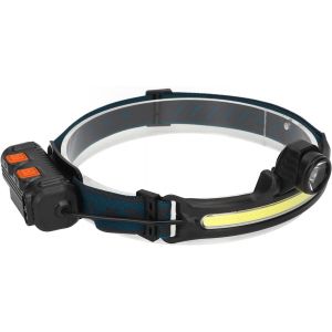 Lampe Frontale Led, Phare Extérieur, Toutes Les Perspectives, Induction, Éclairage À 230 °, Projecteur Cob, Type C, Rechargeable - Neuf