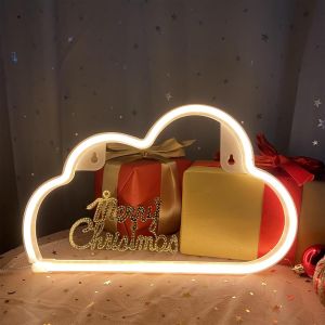 Led Neon Light Sign Wall Decor Battery Powered Usb Led Light For Room Bar Party Christmas Decoration Warm White - Neuf
