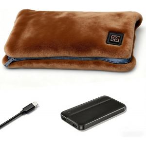 Chauffe-Mains &Eacute;lectrique Sans Fil Avec Batterie Externe De 10 000 Mah - Coussin Chauffant Multifonction Portable Pour Dos, Ventre, Cou, &Eacute;paules - S&ucirc;r Et Doux - Id&eacute;al Pour L'ext&eacute;rieur, Les Voyages - Neuf