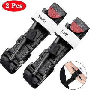 Garrot De Combat Tactique - Lot De 2, Utilisation À Une Main, Réglable, Durable, Léger, Indispensable Pour Les Premiers Secours D'urgence - Neuf