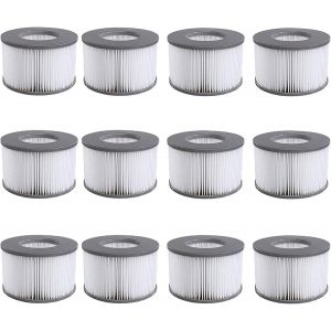 Filtre Spa Lite pour mspa,Filtre pour mspa Lite, pour MSPA Whirlpoal Filter Cartouches filtrantes pour sous Bateaux et Spa Chauds Mod&egrave;le &agrave; partir de 2020 (4 pi&egrave;ces.) - Neuf