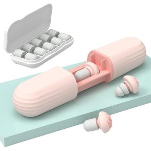 Bouchons D'oreilles Antibruit En Silicone Souple, Réutilisables, En Forme D'arbre, Double Couche, Pour Dormir, Voyager, Travailler Et Étudier. - Neuf
