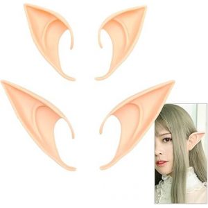 (2 paires) Elfe de l'Oreille, Les Oreilles, le Cosplay Party d'Halloween de la Diffusion en Direct des Accessoires, des Anime Dress Up Costume, Bal masqué pour les Oreilles de vampire, elfe - Neuf