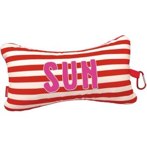 SJZG-. Fernweh Mini Coussin De Lecture Sun U2013 Coussin De Nuque Pour Voyage Avec Mousqueton Pratique, Coussin Compact Pour Voiture, Avion Et Plage, Coussin De Voyage Ergonomique Avec Design Estiva - Neuf