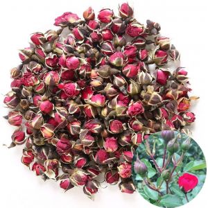 Les Bourgeons Roses Rouges Profonds Naturels Parfum&eacute;s De Rose De P&eacute;tales De Rose Ont S&eacute;ch&eacute; Des Fleurs En Gros,Cat&eacute;gorie Comestible Culinaire-225g - Neuf