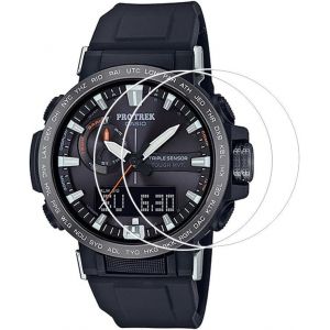 JGD-Lot de 2 protections d'&eacute;cran en verre tremp&eacute; pour Casio PRW-6600, duret&eacute; 9H, anti-traces de doigts, sans bulles, transparent - Neuf