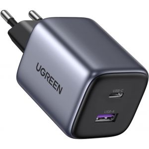 KALANKA-Nexode 35W Chargeur USB C Rapide iPhone 2 Ports GaN Prise Secteur Compatible avec iPhone 17 Pro Max Air 16 15 14 13 12 Plus Pixel 9 8 Pro 7a Galaxy S25 S24 S23 A56 A16 Pad MacBook Air (Noir) - Neuf