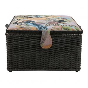 Panier a couture de style europeen, boite de rangement pour aiguilles et fils tisses a la main - Neuf