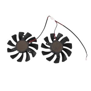 75mm 2Pin GTX1050Ti GPU Cooler DUAL Fan pour MSI Geforce GTX 1050Ti GTX-1050-Ti-4GT-OC Carte Graphique C - Neuf