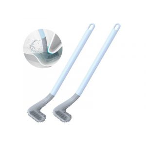 Lot de 2 brosses de toilette murales à long manche et tête de golf - Neuf