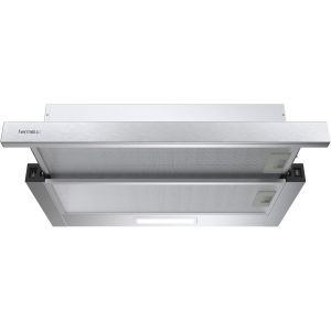 CHECARZHN--NO1-Hotte Téléscopique 60Cm, 360M³/H, Recirculation/Évacuation, 2 Vitesses, Éclairage Led, Avec Filtre À Charbon - Neuf