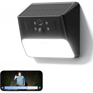 ChenQuanSarl-Camera Surveillance Wifi Exterieure Sans Fil - 2K Camera Exterieur Batterie Panneau Solaire Intégré Étanche, Pir Détection Mouvement, Sirène Et Vision Nocturne Couleur, Compatible Avec A - Neuf