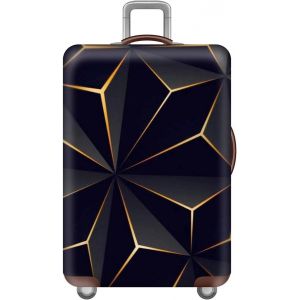 KALANKA-Housse de Valise Elastique Housse de Protection pour Bagage, Style Cyberpunk Lavable à Cabine Luggage Valise Cabine Trolley Case Cover, 18-32 (S(18""-21"" Valise),Triangle) - Neuf