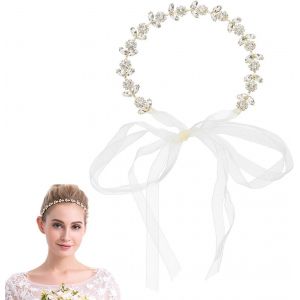 Kal-Bandeau Large Cheveux Femme Simple En Strass En Cristal Bande De Doux Cerceau De Bijoux De Fantaisie Bandeaux En Cristal Scintillant Pour Femmes X04715 - Neuf