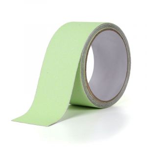 Ruban adhésif antidérapant en PVC phosphorescent 5 m x 5 cm pour escaliers, marches, sols et décoration de sécurité - Neuf