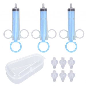Lot De 3 Irrigateurs Nasaux Pour Bebe, Nettoyeur De Nez Professionnel Et Portable, Aspirateur Nasal Manuel Pour Nouveau-Nes, 12 Ml, Bleu - Neuf