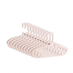 10pcs Porte-V&ecirc;tements Pour Enfants B&eacute;b&eacute; Multifonctionnel R&eacute;tractable Porte-V&ecirc;tements Fournitures M&eacute;nag&egrave;res Rose - Neuf