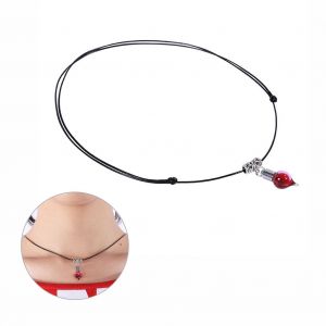 Collier Ras Du Cou Vampire Avec Pendentif En Forme De Bouteille De Plasma Et De Sang Pour Halloween #5 - Neuf